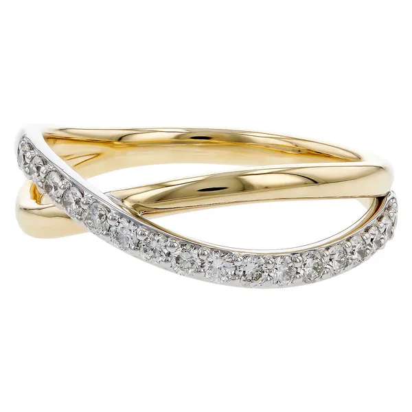 .33 Ctw. Diamond Criss-Cross Ring in 14k Gold Image 2 Conti Jewelers Endwell, NY