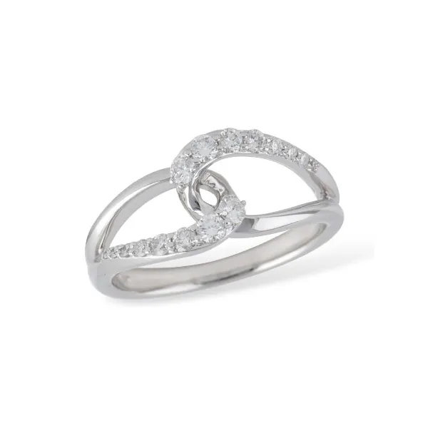 .34 Ctw. Diamond Criss-Cross Ring in 14k White Gold Conti Jewelers Endwell, NY