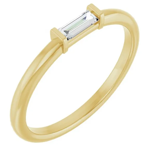14K Yellow Gold Diamond Stackable Ring Conti Jewelers Endwell, NY