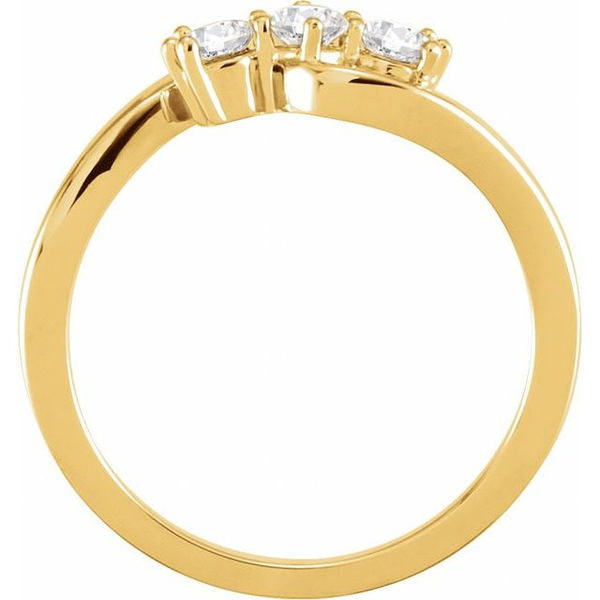 1/3cttw Lab-Grown Diamond 3-Stone Ring in 14k Yellow Gold Image 2 Conti Jewelers Endwell, NY