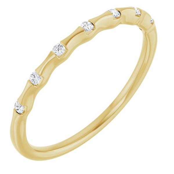 Diamond Stackable Ring in 14k Yellow Gold with .06cttw Conti Jewelers Endwell, NY