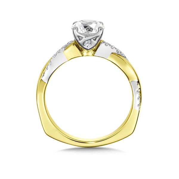 .17ct tw. Diamond Engagement Ring in 14k White & Yellow Gold Image 2 Conti Jewelers Endwell, NY