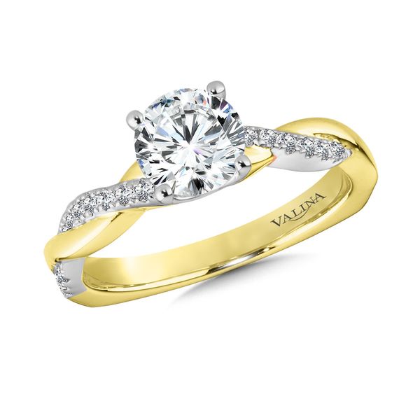 .17ct tw. Diamond Engagement Ring in 14k White & Yellow Gold Conti Jewelers Endwell, NY