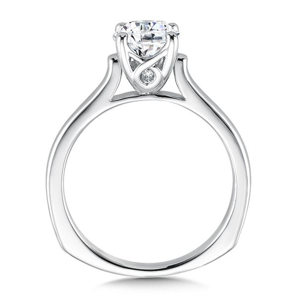 .04ct tw. Diamond Solitaire Semi-Mounting in 14k White Gold Image 2 Conti Jewelers Endwell, NY