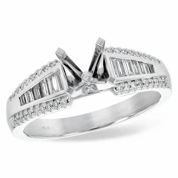 .37cttw Diamond Solitaire Semi-Mounting in 14k White Gold Conti Jewelers Endwell, NY