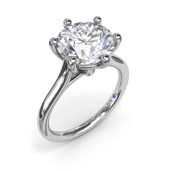 Six Prong Diamond Engagement Ring Image 2 Conti Jewelers Endwell, NY