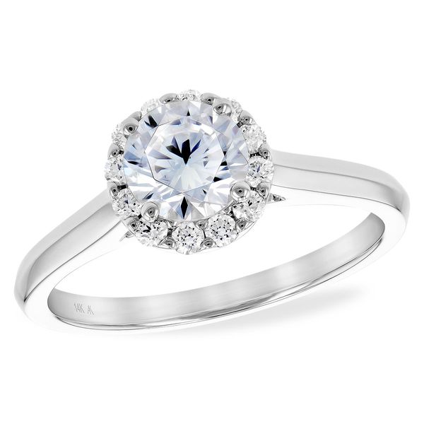 Classic Halo Engagement Ring Conti Jewelers Endwell, NY