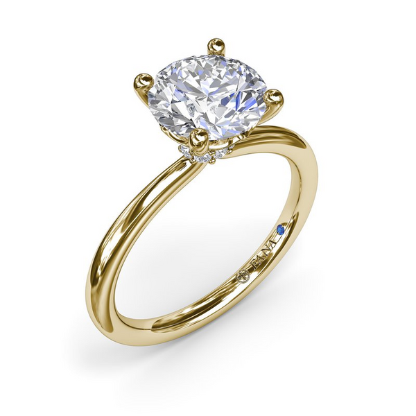 Hidden Halo Engagement Ring Conti Jewelers Endwell, NY