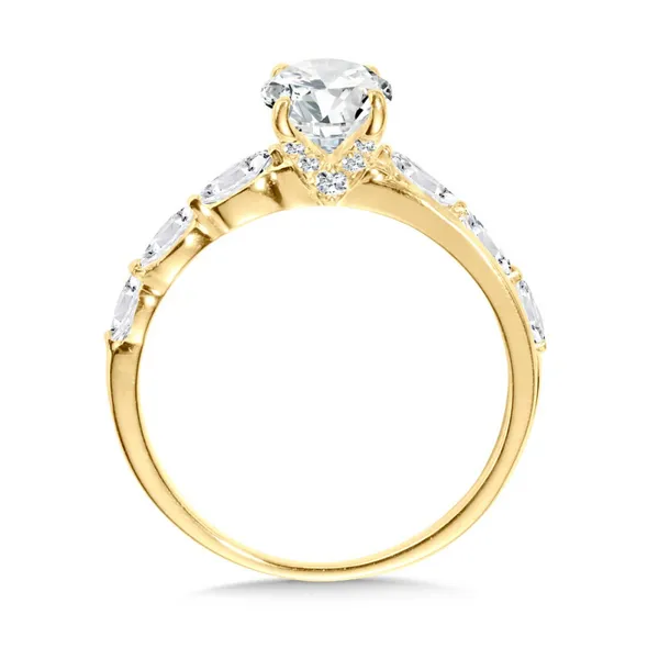 Oval-Cut Diamond Engagement Ring in 14k Yellow Gold Image 2 Conti Jewelers Endwell, NY
