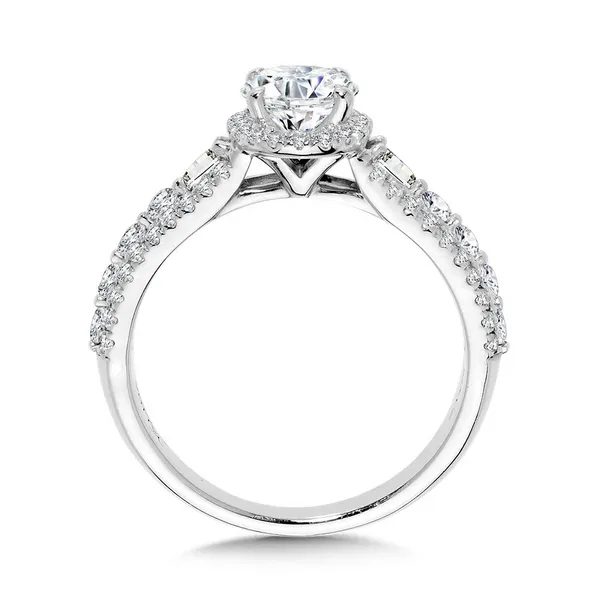 Oval & Pear-Cut Diamond Engagement Ring with Drop Halo Image 2 Conti Jewelers Endwell, NY