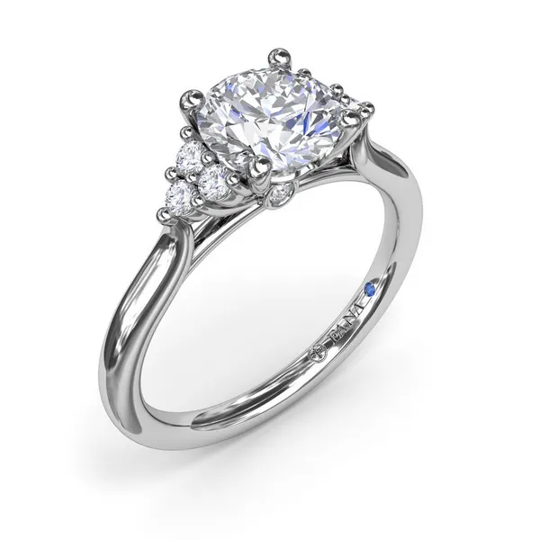 Sophisticated Side Cluster Diamond Engagement Ring Conti Jewelers Endwell, NY