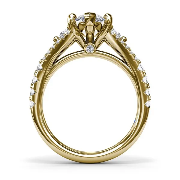 .75 cttw. Diamond Marquise Engagement Ring in 14k Yellow Gold Image 2 Conti Jewelers Endwell, NY