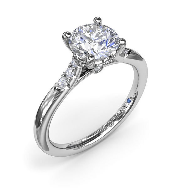 Sophisticated Diamond Engagement Ring in 14k White Gold Conti Jewelers Endwell, NY