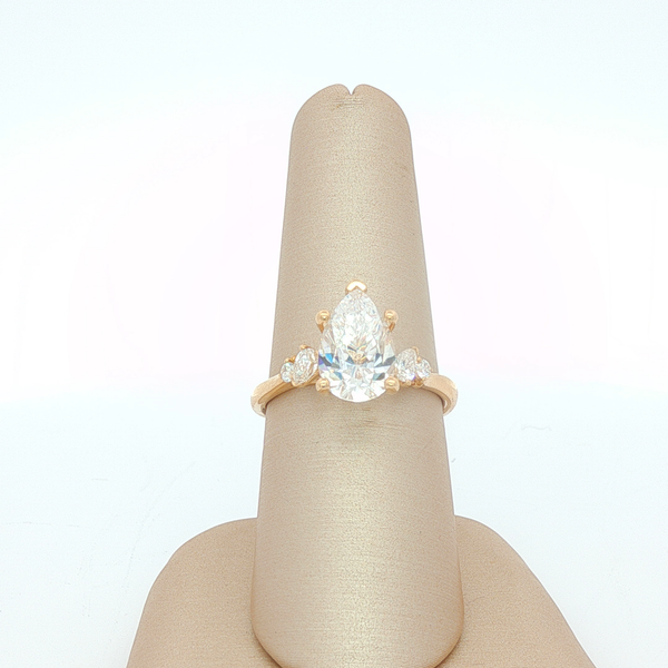 14k YG Engagement Ring 0.25cttw Dia w/7.5x11mm Center Sz 6.5 Image 2 Conti Jewelers Endwell, NY