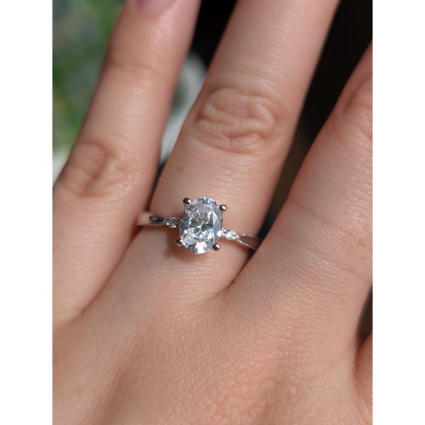 14k WG 0.09cttw Diamond Four Side Stone Semi Mount Image 2 Conti Jewelers Endwell, NY