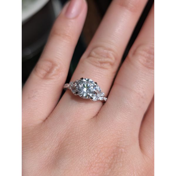 14k White Gold 0.51cttw Diamond Butterfly Semi Mount Image 2 Conti Jewelers Endwell, NY