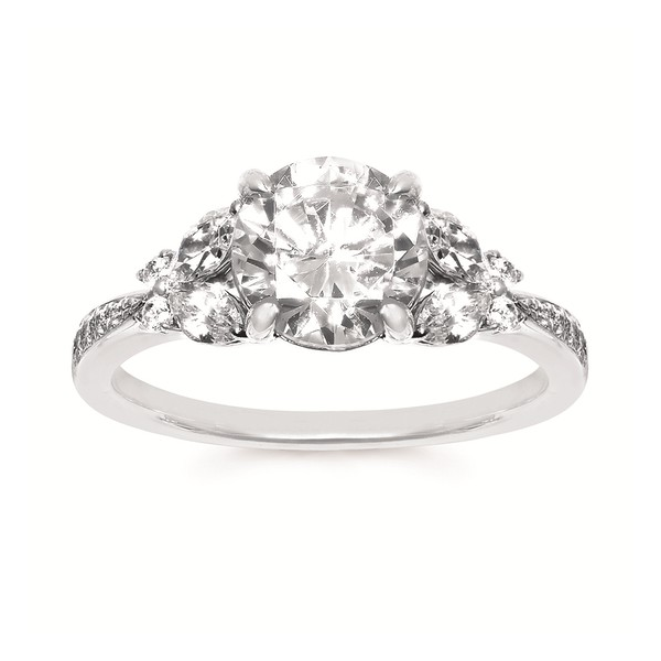 14k White Gold 0.51cttw Diamond Butterfly Semi Mount Conti Jewelers Endwell, NY