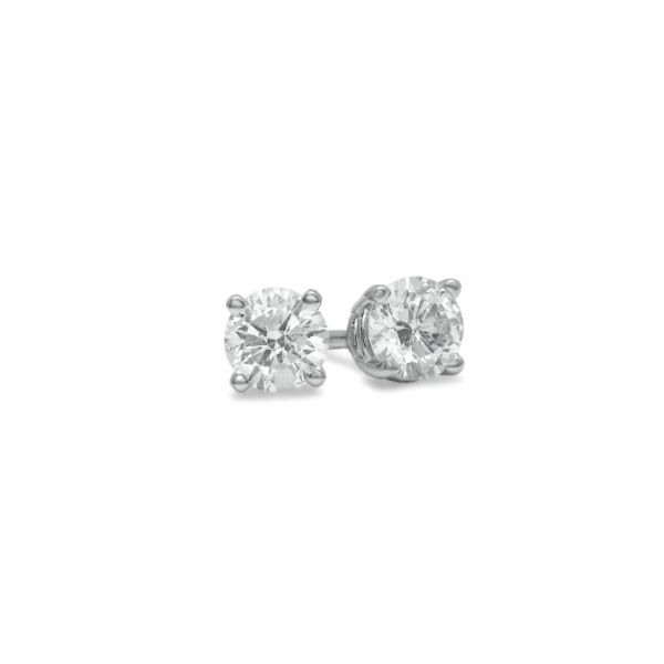 .52cttw Diamond Solitaire Stud Earrings in 14k White Gold Conti Jewelers Endwell, NY