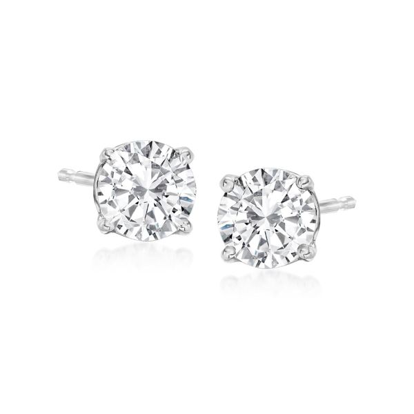 1.01 ct. t.w. Diamond Stud Earrings in 14kt White Gold Conti Jewelers Endwell, NY