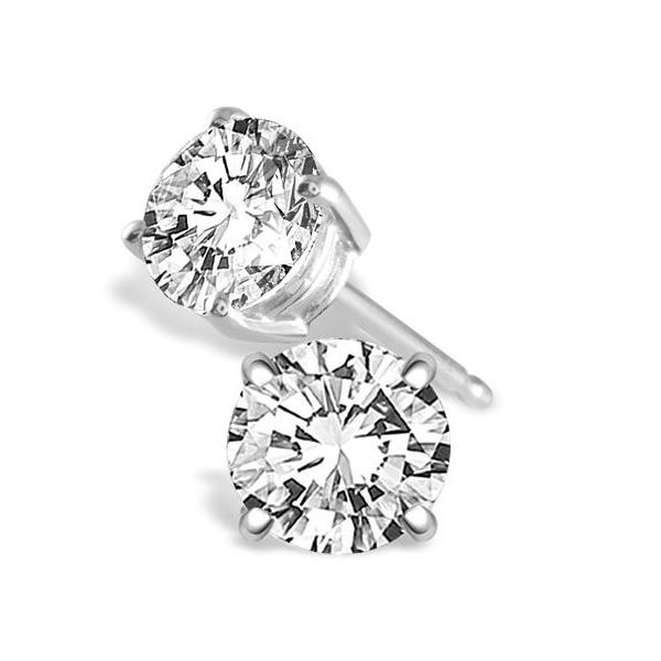 .83cttw Diamond Stud Earrings in 14k White Gold Conti Jewelers Endwell, NY