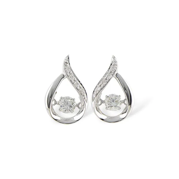 .37 Ctw. Glittering Diamond Stud Earrings in 14k White Gold Conti Jewelers Endwell, NY