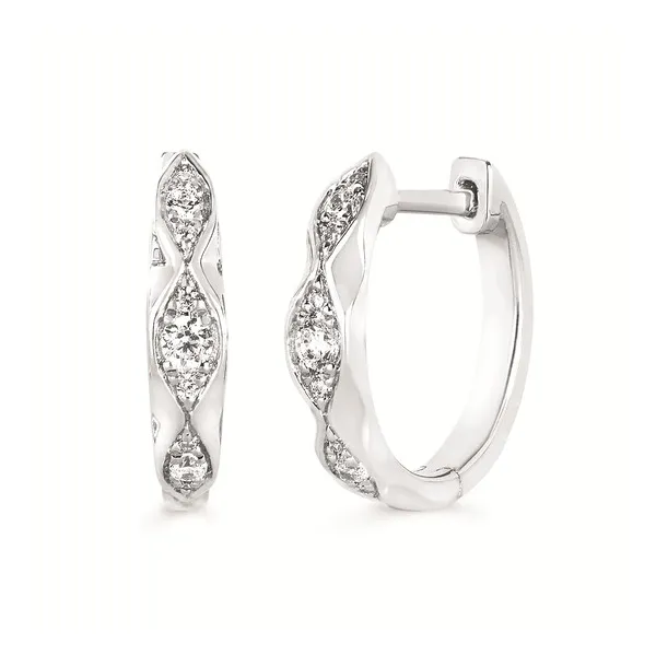 1/5 Ctw. Diamond Hoop Earrings In 14K Gold Conti Jewelers Endwell, NY