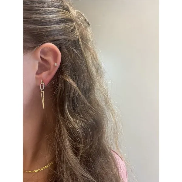 .20 cttw Diamond Drop Earrings in 14k Yellow Gold Image 2 Conti Jewelers Endwell, NY