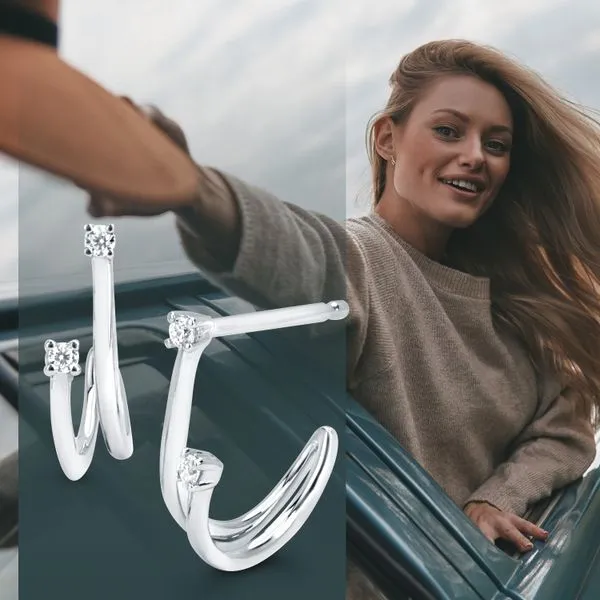 .06 Ctw. Diamond Earrings In 14K Gold Image 3 Conti Jewelers Endwell, NY