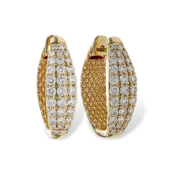 1/2 cttw Diamond Huggie Earrings in 14k Yellow Gold Conti Jewelers Endwell, NY