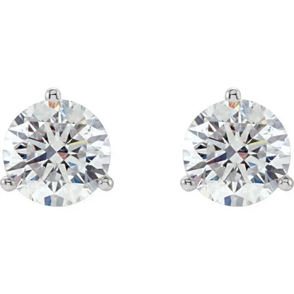 1/3 CTW Natural Diamond Stud Earrings in 14k White Gold Image 2 Conti Jewelers Endwell, NY