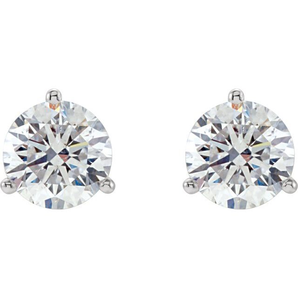 1/3 CTW Natural Diamond Stud Earrings in 14k White Gold Image 2 Conti Jewelers Endwell, NY
