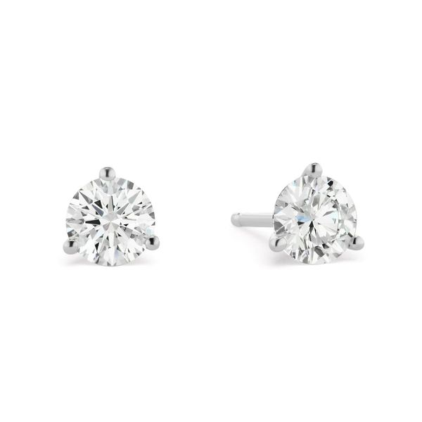 1/2 ct tw. Lab-Grown Diamond Stud Earrings in 14k White Gold Conti Jewelers Endwell, NY