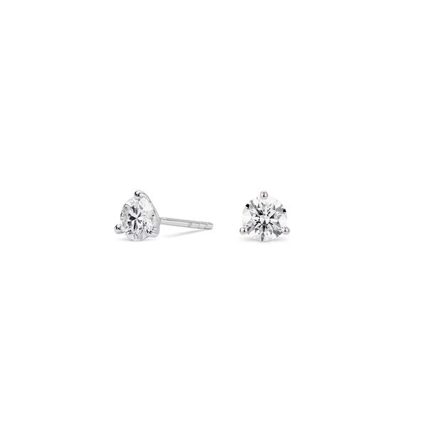 3/4 cttw Lab-Grown Diamond Stud Earrings in 14k White Gold Image 2 Conti Jewelers Endwell, NY
