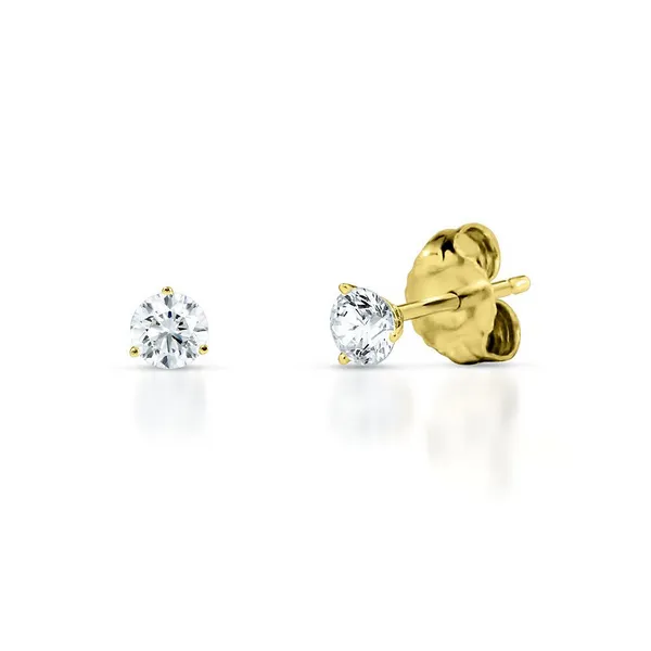 1/4 ct. tw. Lab-Grown Diamond Stud Earrings in 14k Yellow Gold Conti Jewelers Endwell, NY