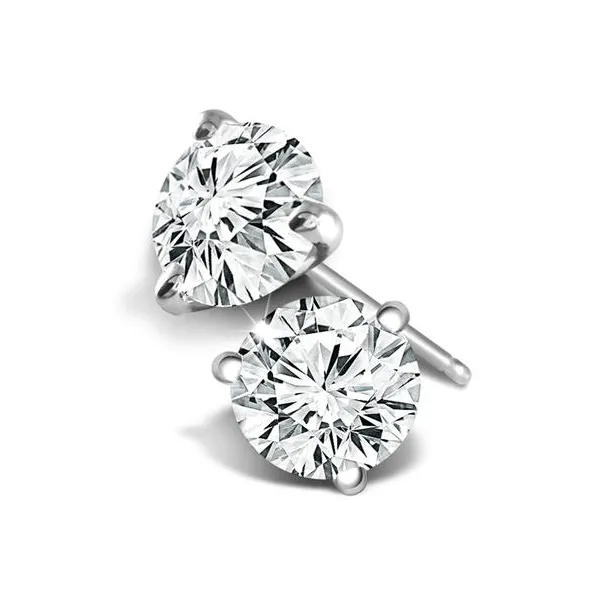2.5 cttw Lab-Grown Diamond Stud Earrings in 14k White Gold Conti Jewelers Endwell, NY