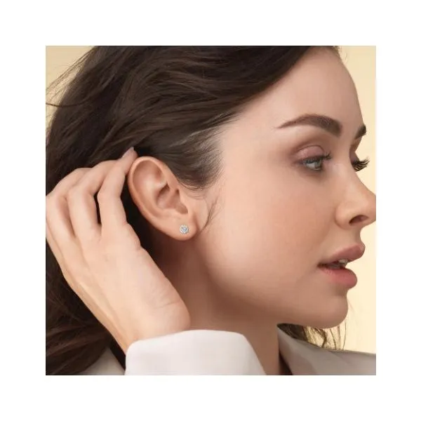 3.0 cttw Lab-Grown Diamond Stud Earrings in 14k White Gold Image 2 Conti Jewelers Endwell, NY