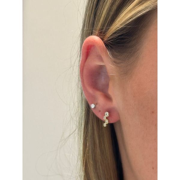 SS YGV 0.25cttw LAB Dia Earrings Image 2 Conti Jewelers Endwell, NY