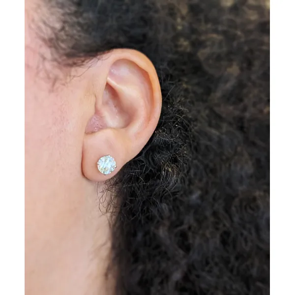 2 CT. T.W. Lab-Grown Diamond Solitaire Stud Earrings in 14K White Gold Image 2 Conti Jewelers Endwell, NY