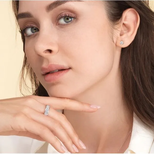 2.0 Ctw. Lab-Grown Diamond Stud Earrings in 14k White Gold Image 2 Conti Jewelers Endwell, NY