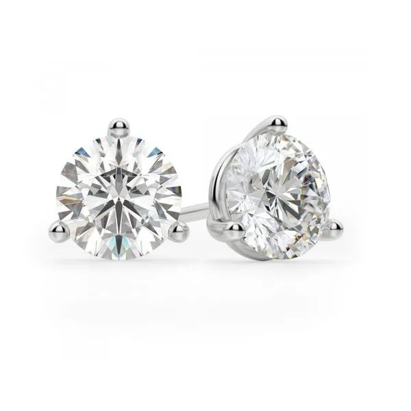1 ct. tw. Lab-Grown Diamond Stud Earrings in 14k White Gold Conti Jewelers Endwell, NY