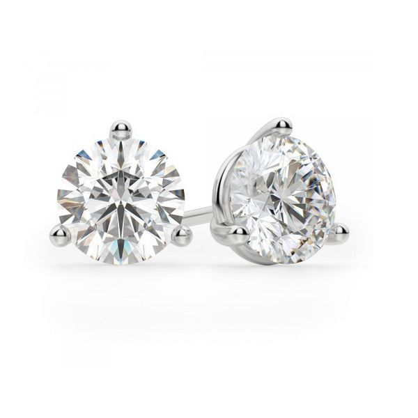 1 ct. tw. Lab-Grown Diamond Stud Earrings in 14k White Gold Conti Jewelers Endwell, NY