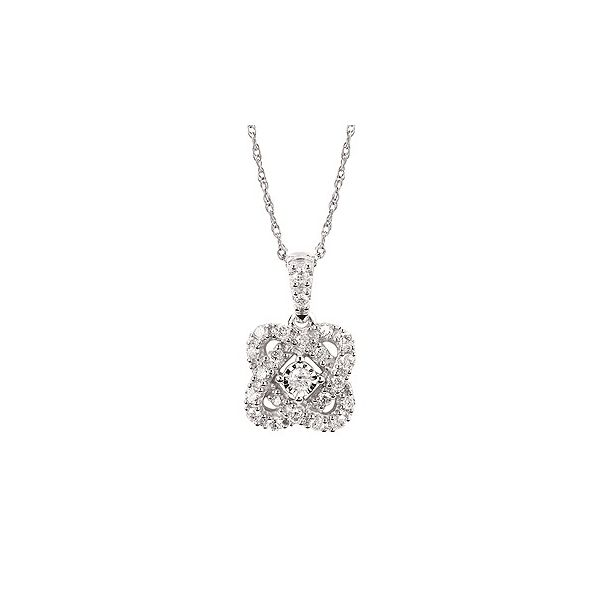 1/4Ctw. Diamond Pendant In 14K Gold With 18