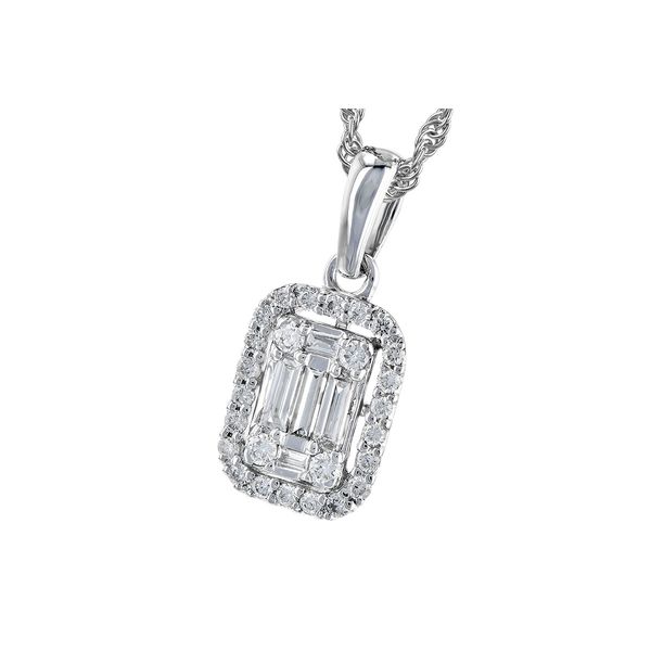 .26 cttw Diamond Pendant Necklace in 14k White Gold Image 2 Conti Jewelers Endwell, NY