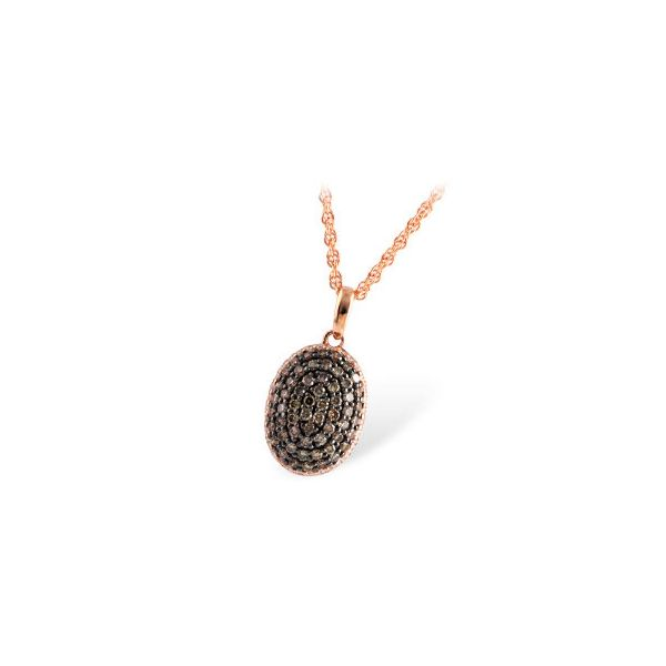 .57ct tw. Cocoa Diamond Pendant Necklace in 14k Rose Gold Conti Jewelers Endwell, NY