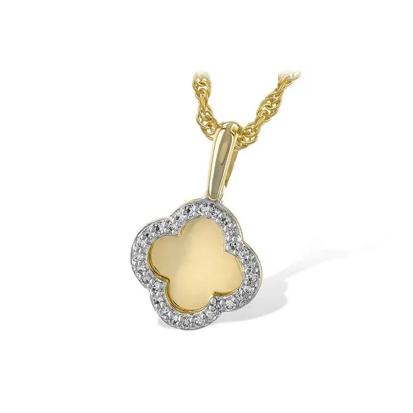 14k Gold Quatrefoil Necklace Conti Jewelers Endwell, NY