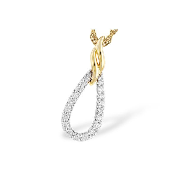1/4 Carat T.W. Diamond Teardrop Pendant Necklace Conti Jewelers Endwell, NY
