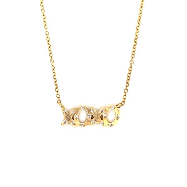 Gold XO Pendant Necklace Conti Jewelers Endwell, NY