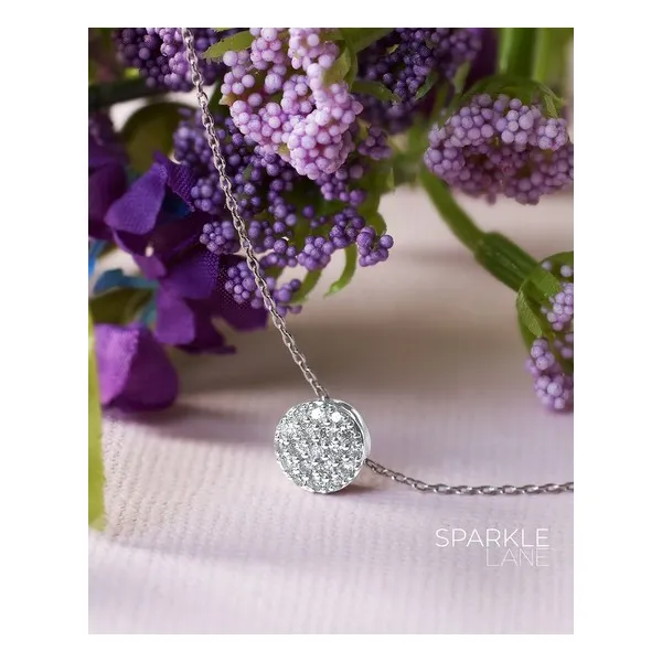 1/5 Ctw Diamond Disc Necklace In Sterling Silver Image 2 Conti Jewelers Endwell, NY