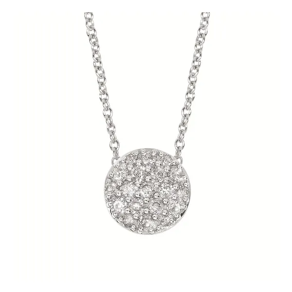 1/5 Ctw Diamond Disc Necklace In Sterling Silver Conti Jewelers Endwell, NY