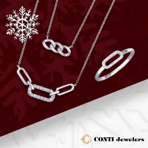 1/6 Ctw Diamond Paperclip Necklace In Sterling Silver Image 2 Conti Jewelers Endwell, NY